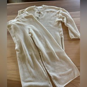 Women’s Co-ord waffle knit sweater set top & bottoms